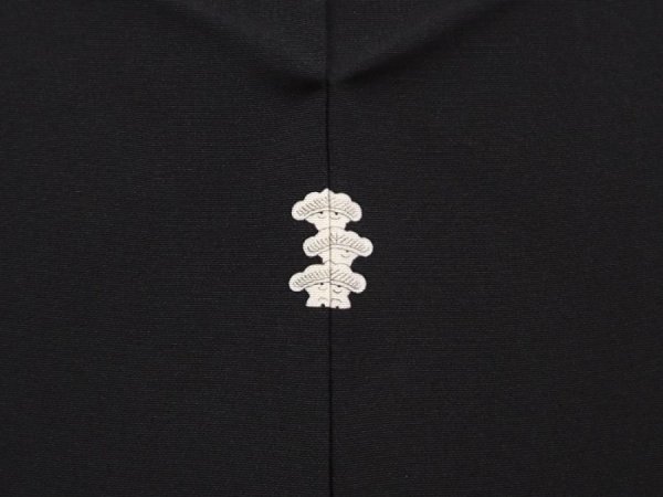 Photo5: 6910T04z630 Vintage Japanese Kimono Silk HAORI Princess Black (5)