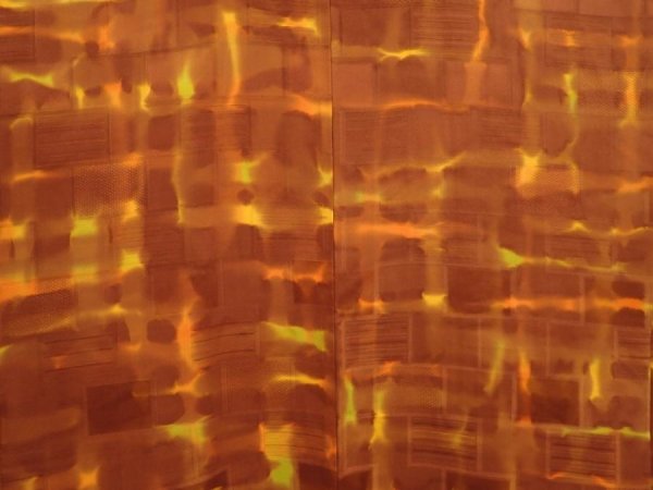 Photo3: 6910T05z520 Vintage Japanese Kimono Silk HAORI  Brown (3)