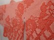 Photo2: 6910T06z590 Vintage Japanese Kimono Silk SHIBORI HAORI Flower Red-Pink (2)