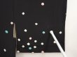 Photo5: 6910T07z520 Vintage Japanese Kimono Silk HAORI  Black (5)