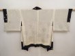 Photo7: 6910T07z520 Vintage Japanese Kimono Silk HAORI  Black (7)