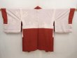 Photo6: 6910T08z560 Vintage Japanese Kimono Silk HAORI Leaf Red-Brown (6)