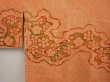 Photo3: 6910T10z510 Vintage Japanese Kimono Silk SHIBORI HAORI Flower Dark orange (3)