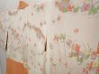 Photo7: 6910T10z510 Vintage Japanese Kimono Silk SHIBORI HAORI Flower Dark orange (7)