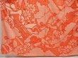 Photo5: 6910T11z1190 Vintage Japanese Kimono Silk FURISODE Royal cart Tomato red (5)