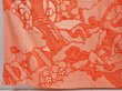 Photo6: 6910T11z1190 Vintage Japanese Kimono Silk FURISODE Royal cart Tomato red (6)