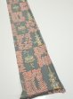 Photo2: 2V07z40  Japanese Kimono Silk  FABRIC Temple Green-Gray 56.7x7.1 (2)