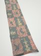 Photo2: 2V08z40  Japanese Kimono Silk  FABRIC Temple Green-Gray 56.7x7.1 (2)