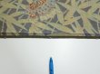 Photo6: 2R05z60  Japanese Kimono Silk TSUMUGI FABRIC Butterfly Navy-Gray 58.3x14.6 (6)