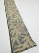 Photo2: 2R07z30  Japanese Kimono Silk TSUMUGI FABRIC Butterfly Navy-Gray 53.5x7.5 (2)