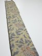 Photo3: 2R08z30  Japanese Kimono Silk TSUMUGI FABRIC Butterfly Navy-Gray 53.5x7.3 (3)