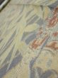 Photo4: 2R09z40  Japanese Kimono Silk TSUMUGI FABRIC Butterfly Navy-Gray 75.6x7.3 (4)