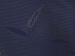 Photo4: 6915T02z240 Vintage Japanese Kimono Silk See through HAORI Plants Navy (4)