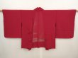 Photo1: 6915T04z280 Vintage Japanese Kimono Silk See through HAORI Tree Wine red (1)