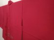 Photo2: 6915T04z280 Vintage Japanese Kimono Silk See through HAORI Tree Wine red (2)