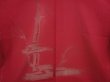 Photo3: 6915T04z280 Vintage Japanese Kimono Silk See through HAORI Tree Wine red (3)
