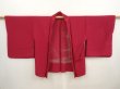 Photo6: 6915T04z280 Vintage Japanese Kimono Silk See through HAORI Tree Wine red (6)