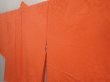 Photo2: 6915T06z610 Vintage Japanese Kimono Silk HAORI Plum blossom Orangered (2)