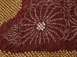 Photo4: 6915T09z630 Vintage Japanese Kimono Silk SHIBORI HAORI Chrysanthemum Brown (4)