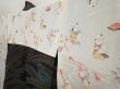 Photo8: 6915T10z700 Vintage Japanese Kimono Silk HAORI Wave Black (8)