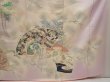 Photo7: 6915T12z1070 Vintage Japanese Kimono Silk FURISODE Crane Light purple (7)