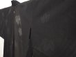 Photo2: 6916T01z330 Vintage Japanese Kimono Silk See through HAORI Ivy Black (2)