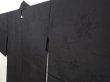 Photo2: 6916T02z280 Vintage Japanese Kimono Silk HAORI Flowers Black (2)