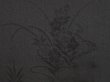 Photo4: 6916T02z280 Vintage Japanese Kimono Silk HAORI Flowers Black (4)