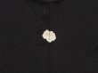 Photo5: 6916T02z280 Vintage Japanese Kimono Silk HAORI Flowers Black (5)