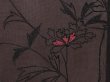 Photo4: 6916T03z250 Vintage Japanese Kimono Silk See through HAORI Flowers Black (4)