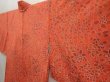 Photo2: 6916T04z560 Vintage Japanese Kimono Silk HAORI Flower Dark salmon (2)