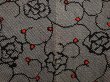 Photo3: 6916T05z460 Vintage Japanese Kimono Silk SHIBORI HAORI Flower Black (3)