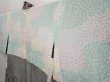 Photo8: 6916T05z460 Vintage Japanese Kimono Silk SHIBORI HAORI Flower Black (8)