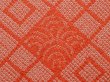 Photo4: 6916T07z640 Vintage Japanese Kimono Silk SHIBORI HAORI  Orangered (4)