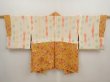 Photo6: 6916T08z520 Vintage Japanese Kimono Silk HAORI  Dark coral (6)