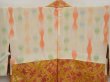 Photo8: 6916T08z520 Vintage Japanese Kimono Silk HAORI  Dark coral (8)