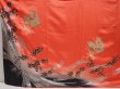 Photo5: 6916T11z1150  Japanese Kimono Silk FURISODE Folding fan Red (5)