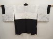 Photo7: 6917T01z640 Vintage Japanese Kimono Silk HAORI Cloud Black (7)
