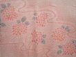 Photo3: 6917T04z620  Japanese Kimono Silk SHIBORI HAORI Chrysanthemum Light pink (3)