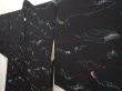 Photo2: 6917T05z740 Vintage Japanese Kimono Silk HAORI  Black (2)