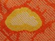 Photo4: 6917T06z450 Vintage Japanese Kimono Silk SHIBORI HAORI  Dark orange (4)