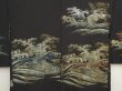 Photo3: 6917T07z540 Vintage Japanese Kimono Silk HAORI Wave Black (3)
