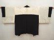 Photo7: 6917T09z620 Vintage Japanese Kimono Silk HAORI Rose Black (7)