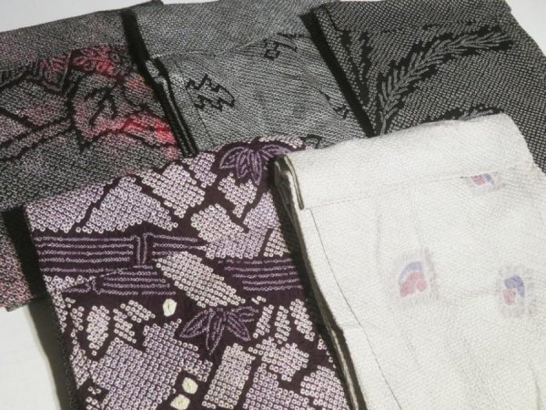 Photo2: 10SHG2z10  Japanese Kimono Silk SHIBORI HAORI 20pcs FREE SHIPPING (2)