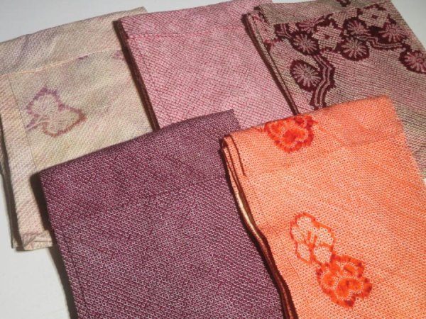 Photo5: 10SHG2z10  Japanese Kimono Silk SHIBORI HAORI 20pcs FREE SHIPPING (5)