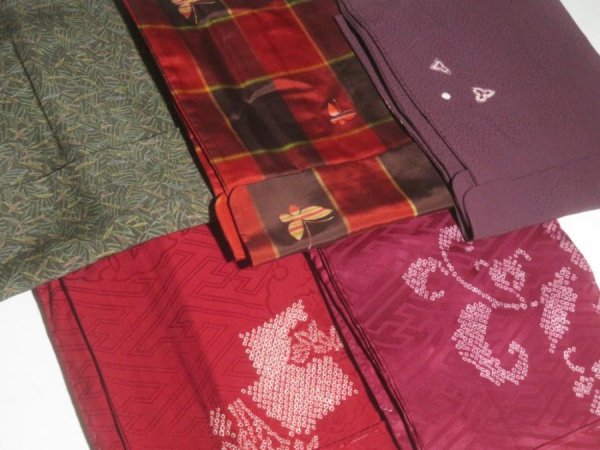 Photo5: 10HG3z14  Japanese Kimono Silk HAORI 25pcs FREE SHIPPING (5)