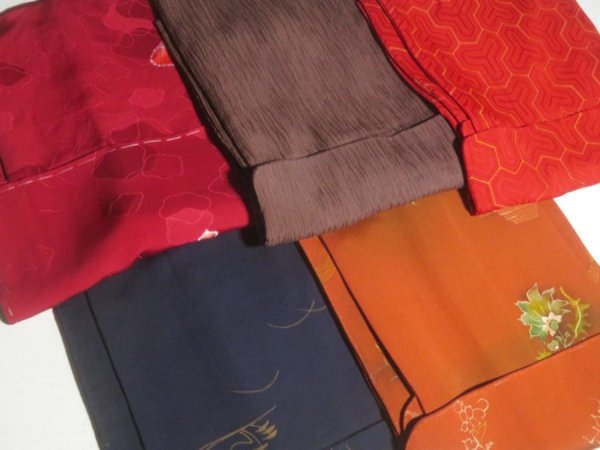 Photo3: 10HG5z14  Japanese Kimono Silk HAORI 25pcs FREE SHIPPING (3)