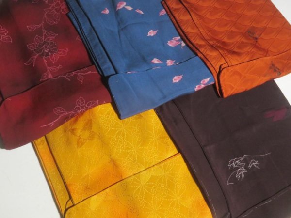 Photo4: 10HG5z14  Japanese Kimono Silk HAORI 25pcs FREE SHIPPING (4)