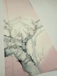 Photo2: 4D06z80  Japanese Kimono Silk  FABRIC Plum tree [object Object] 66.5x14.2 (2)