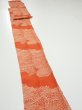 Photo3: 4D09z70  Japanese Kimono Silk  FABRIC Wave Dark orange 93.3x6.7 (3)